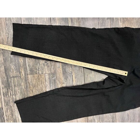 Lands' End Tailored Fit Gray Flat Front Wool Mens Dress Pants 34x28 - Picture 3 of 7